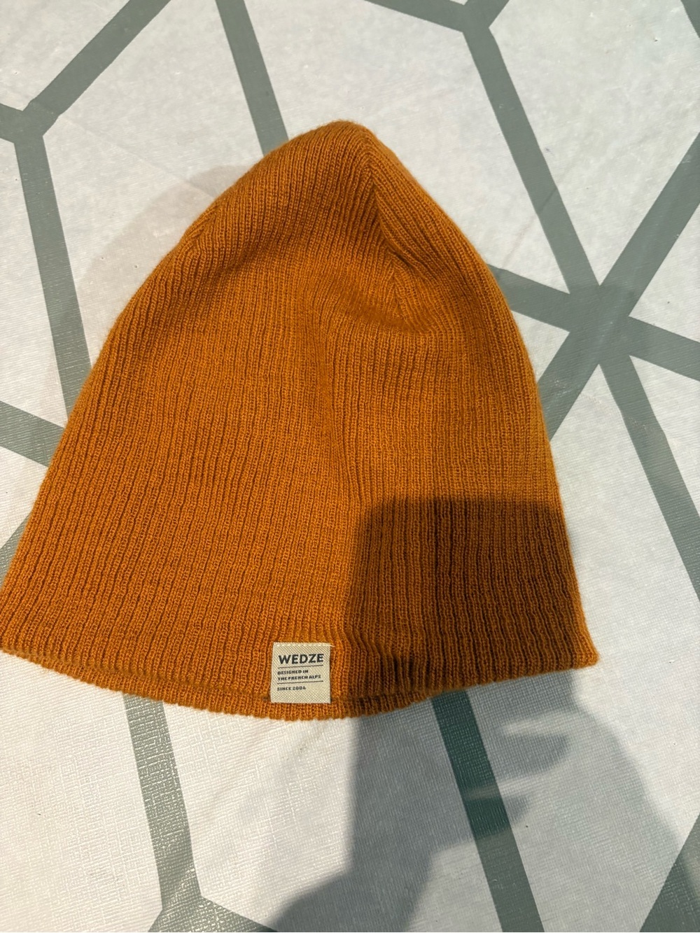 Kids Rust Orange Knit Beanie